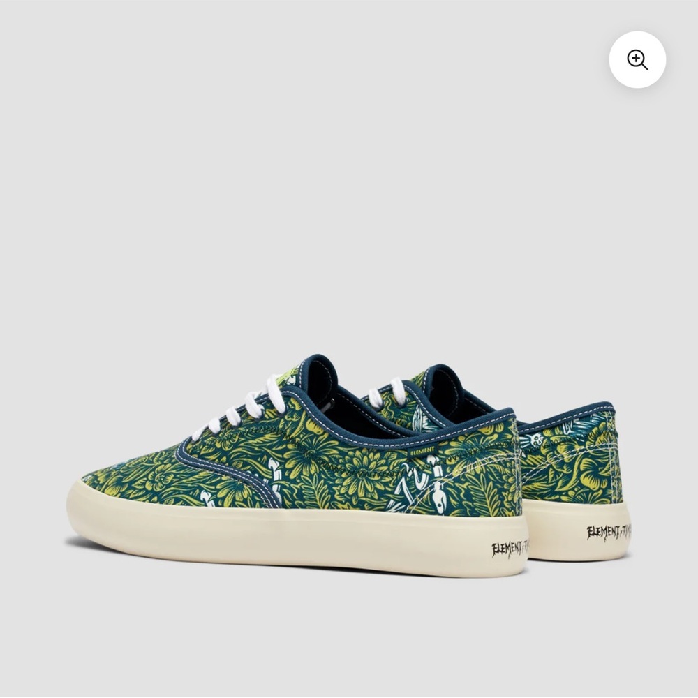 Element Passiph Floral Snake Rabbit trunk Patterned Sneakers with White Laces - Picture 3 of 11